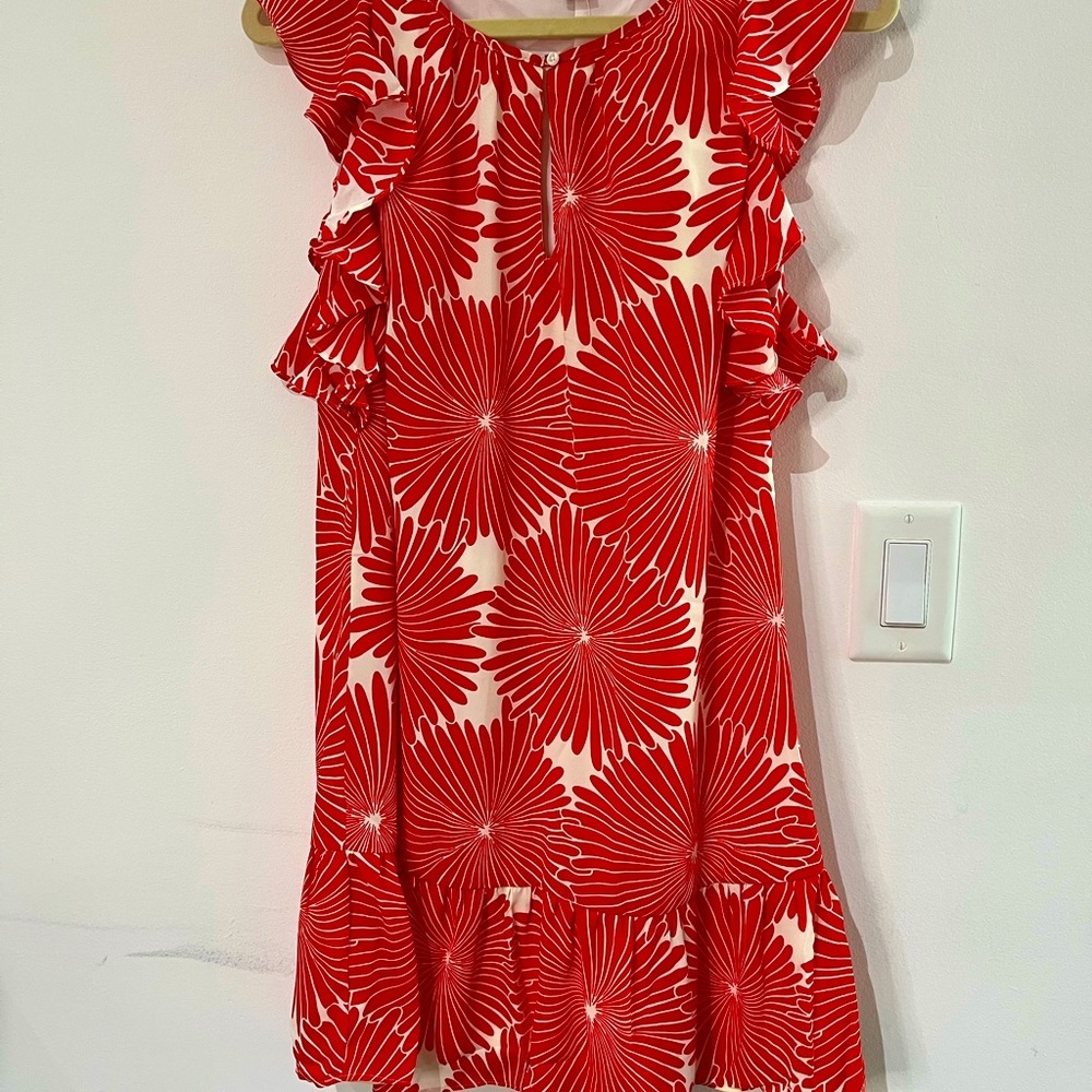 J. Crew Factory Sunburst Flutter Dress